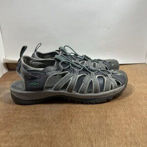 Keen Whisper Women Size 11 Grey Sport Strappy Hiking Sandals